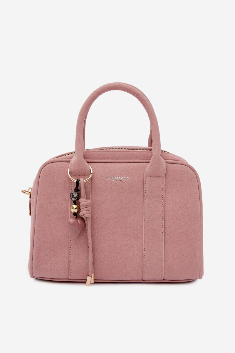 Flora&Co Růžová eco semišová kabelka