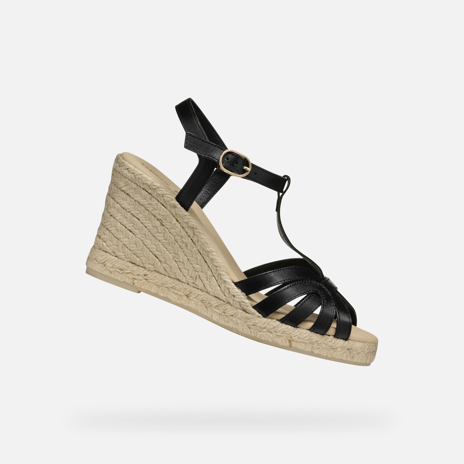 Černé dámské sandály Geox Gelsa