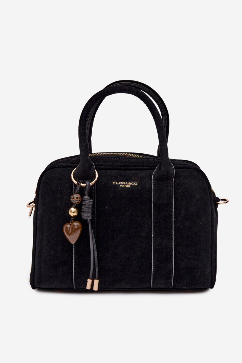 Flora&Co Box Bag z eko semiše s přívěskem