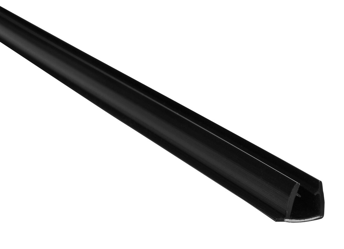 Polysan EASY BLACK set svislých těsnění pro pivotové dveře, 2000mm (2ks)