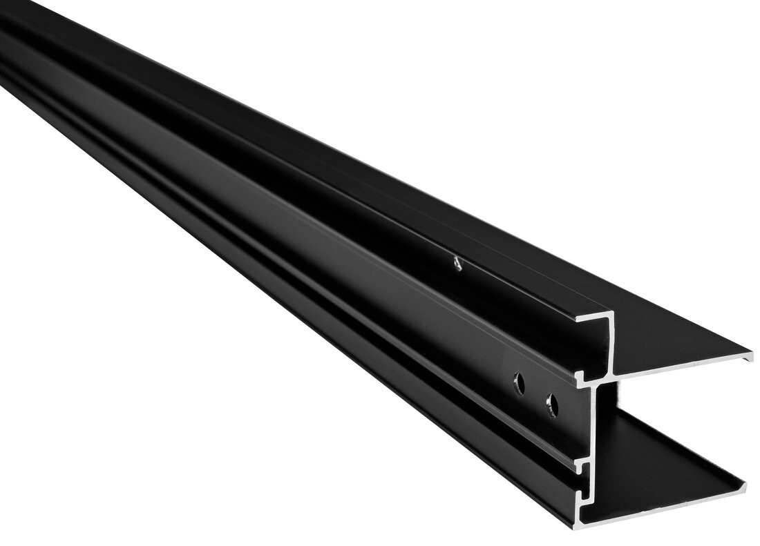 Polysan EASY BLACK stěnový profil pro pevné sklo, 1900mm