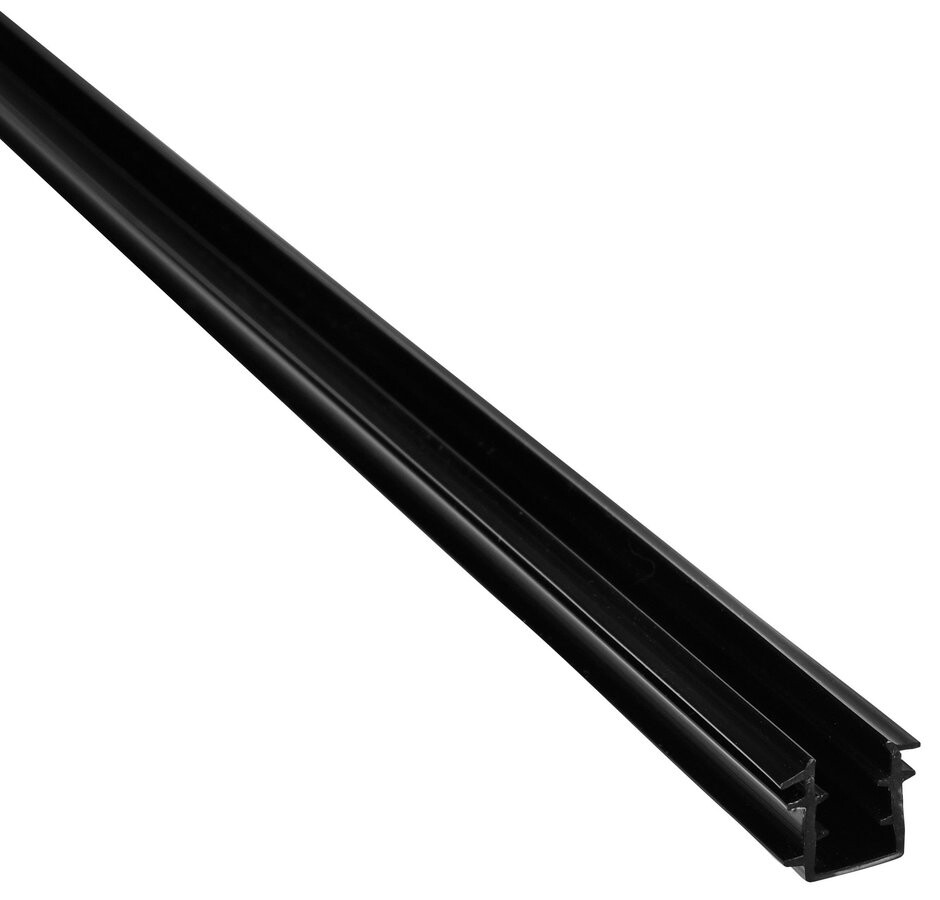 Polysan EASY BLACK U těsnění spodní na pevné sklo 6mm, 1000mm