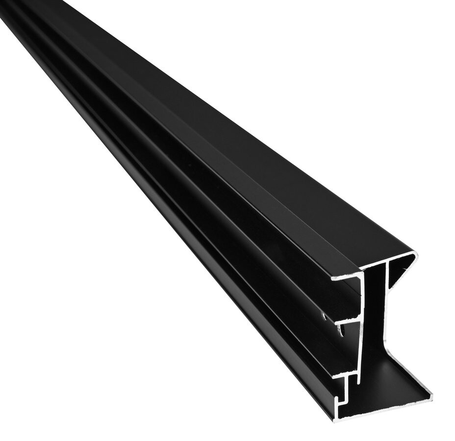 Polysan EASY BLACK stěnový profil pivotových dveří pro pevné sklo, 1900mm