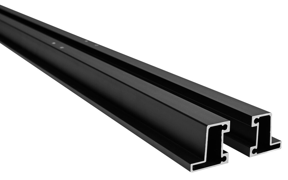 Polysan EASY BLACK set vodorovných nastavovacích profilů pivotových dveří 1900mm