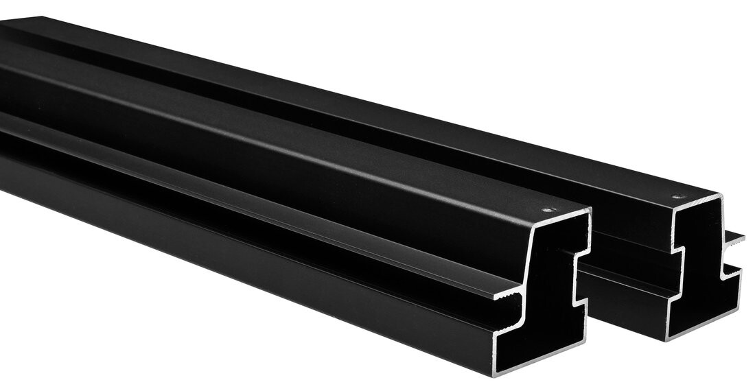 Polysan EASY BLACK set vodorovných spojovacích profilů pivotových dveří 1900mm