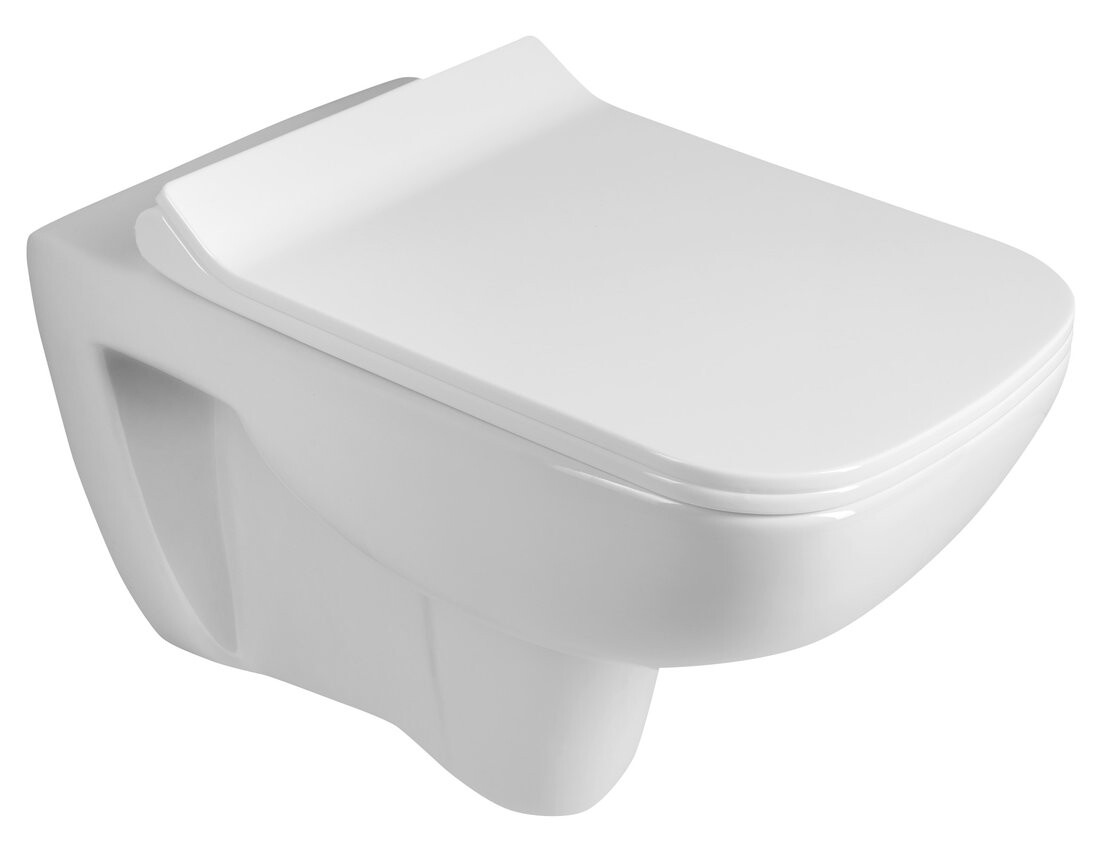 Aqualine SPAZIA závěsná WC mísa 34x53cm, bílá