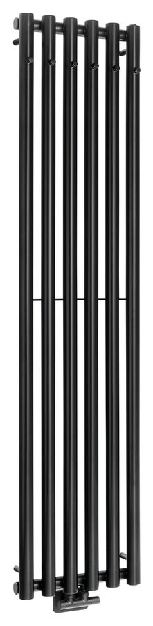 Sapho PILON otopné těleso 418x1800mm, se šesti háčky pro ručník, černá mat