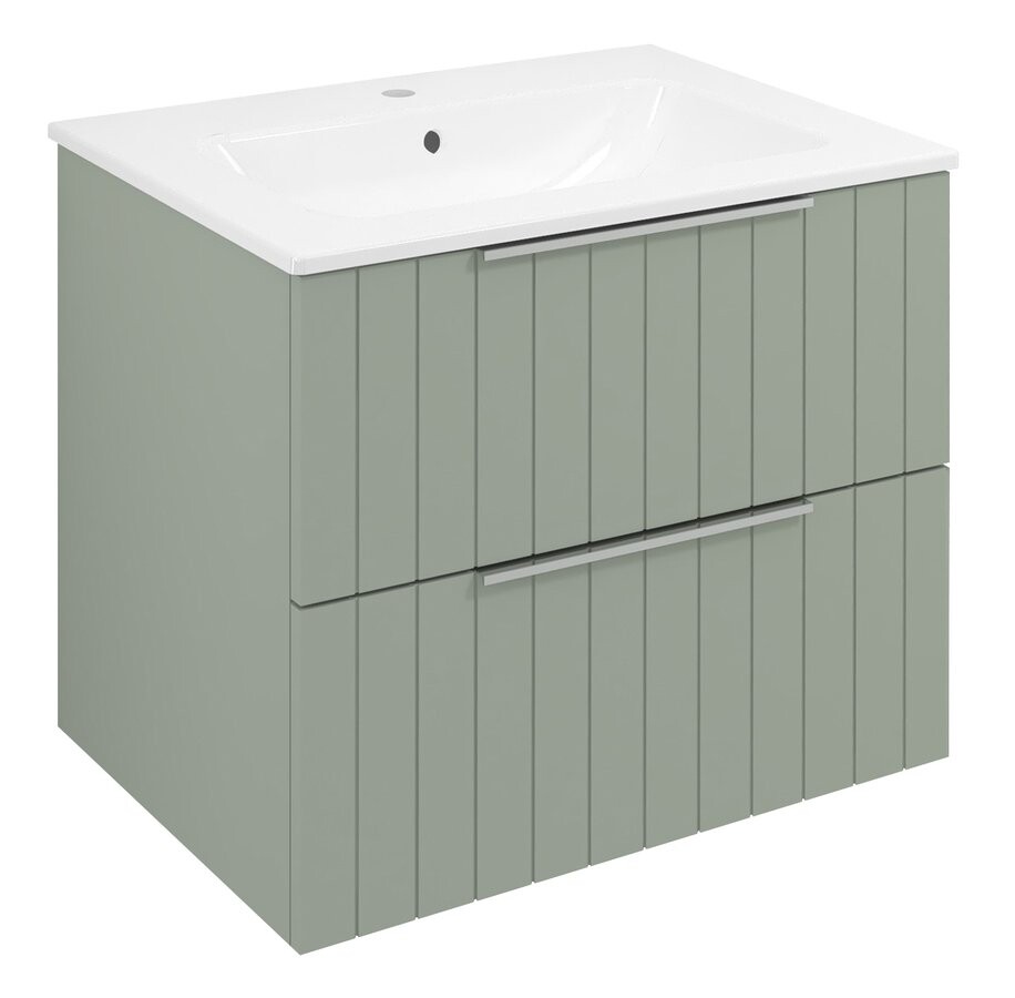 Sapho CIRASA STRIP umyvadlová skříňka 59,2x52x46cm, verde