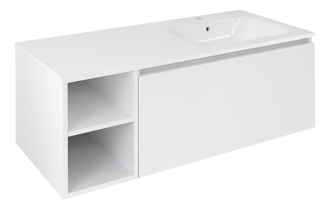 Sapho LOREA skříňka 120x46x51,5cm (30P+90cm), pravá, bílá mat