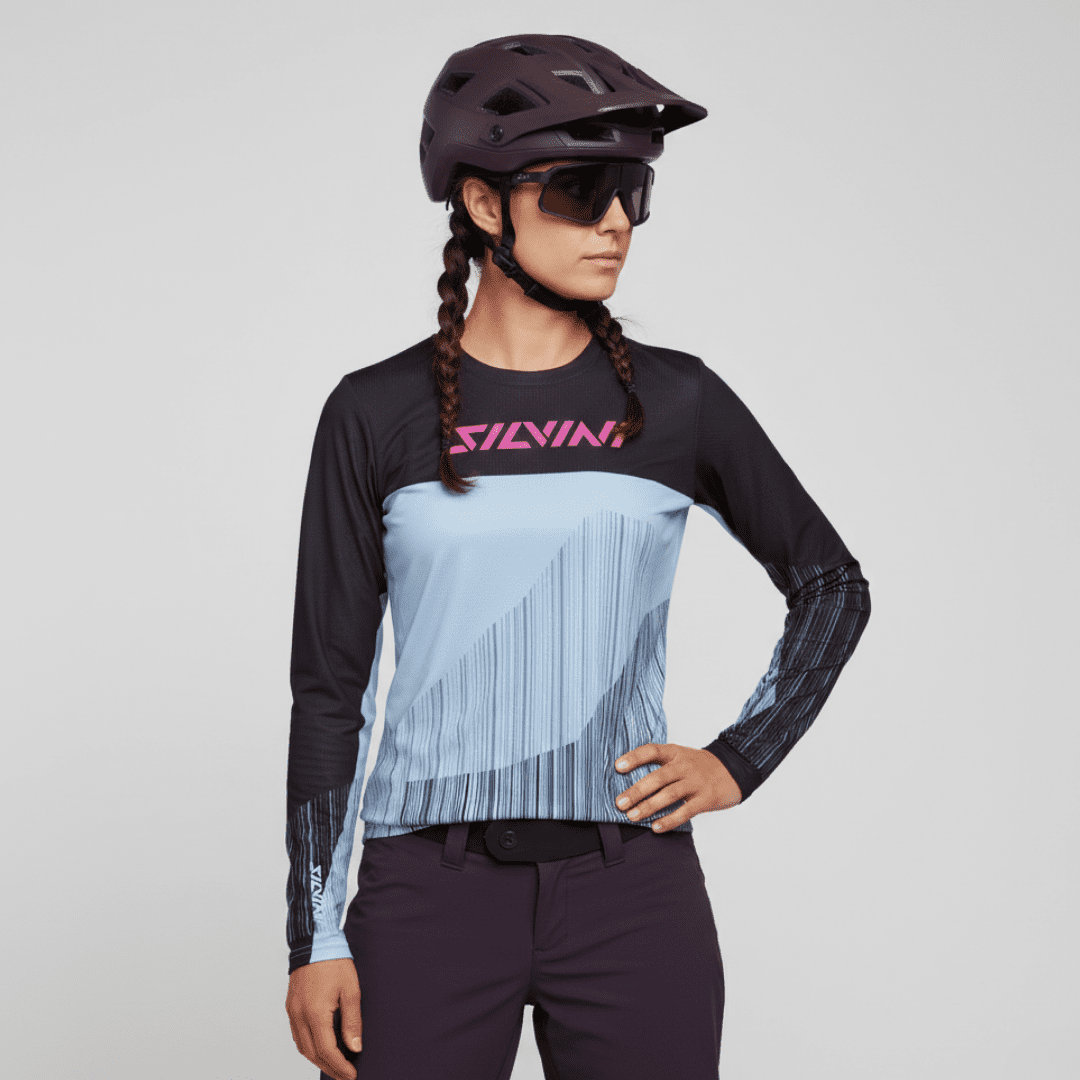Dámský enduro dres silvini ella černá/modrá xs
