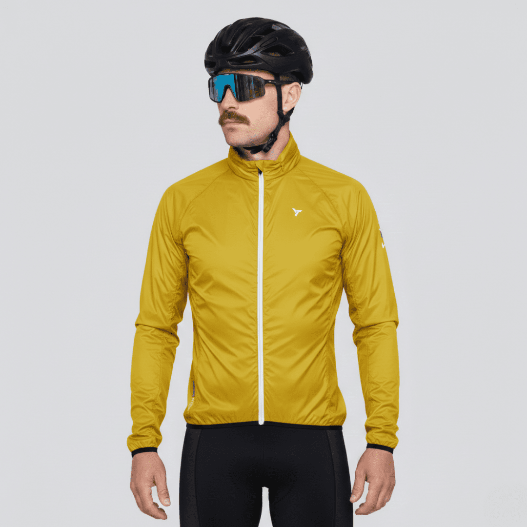 Pánská cyklo bunda silvini gelo oranžová/šedá s