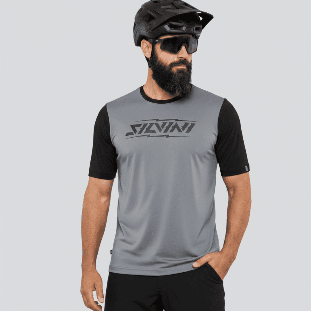 Pánský enduro dres silvini zinolo šedá/černá s