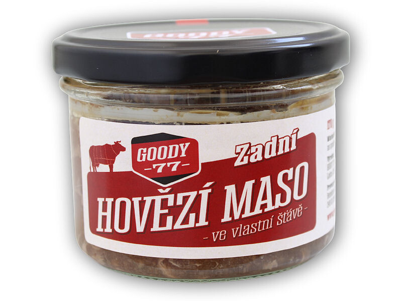Goody 77 ZADNÍ - Hovězí maso ve vlastní šťávě 170g