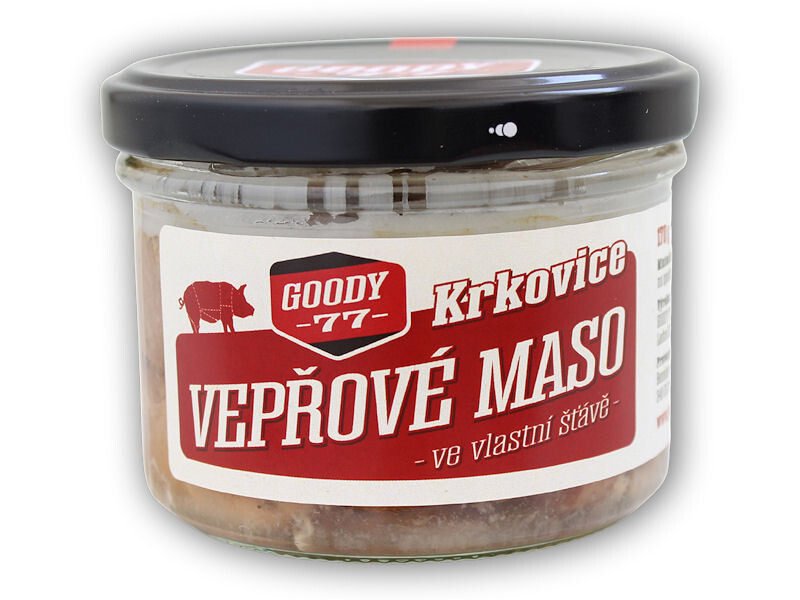 Goody 77 KRKOVICE – Vepřové maso ve vlastní šťávě 170g