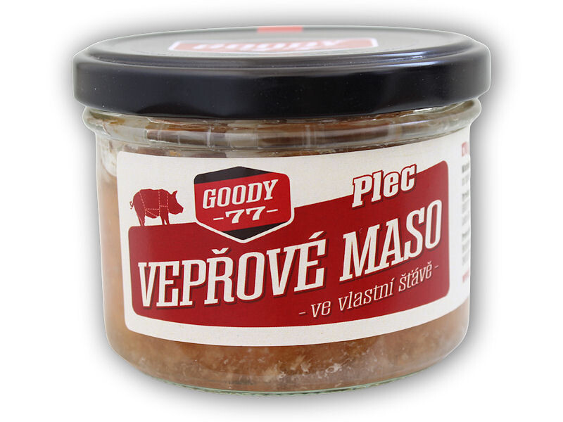 Goody 77 PLEC – Vepřové maso ve vlastní šťávě 170g