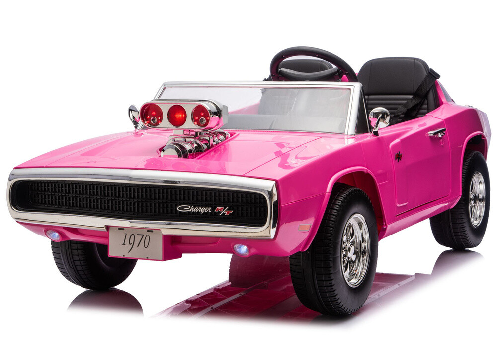 mamido Dětské elektrické autíčko Dodge Charger R/T 24V 2x200W růžové