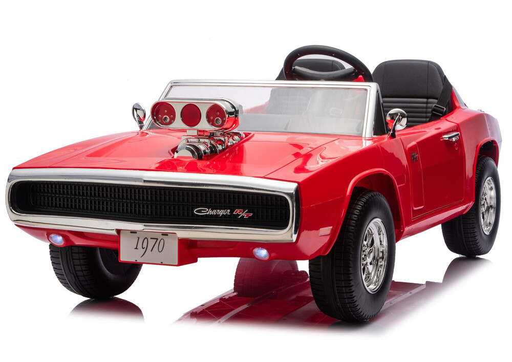 mamido Dětské elektrické autíčko Dodge Charger R/T 24V 2x200W červené