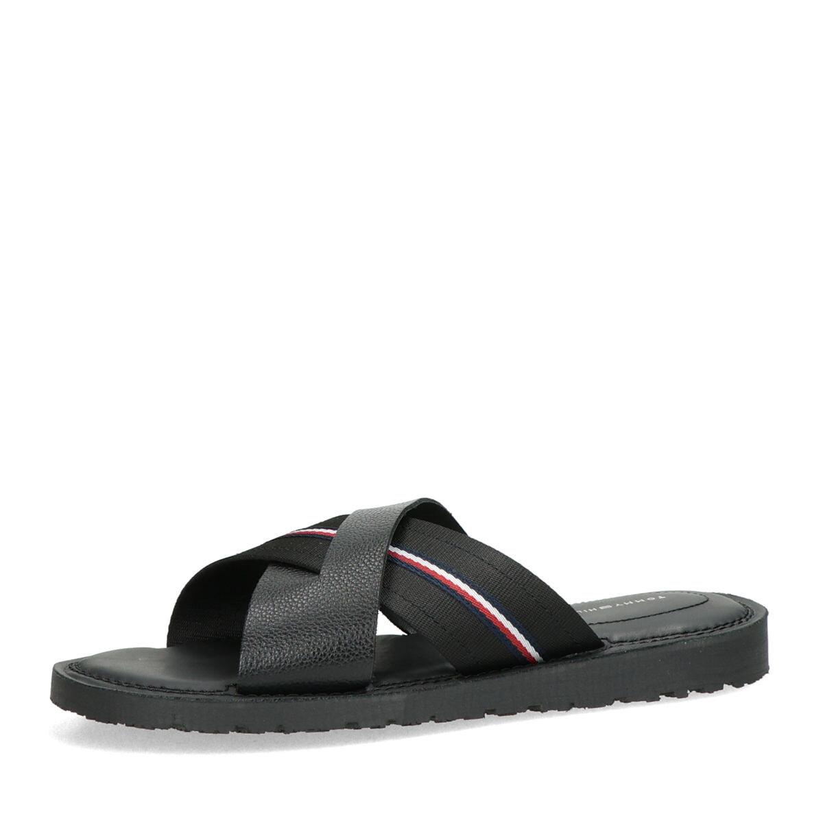 Tommy Hilfiger pánské kožené pantofle - černé - 41