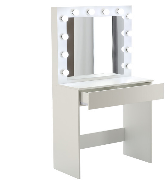 Toaletní stolek PEARL se zrcadlem a LED osvětlením PHO9452