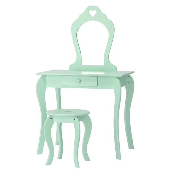 Dětský toaletní stolek FAIRY DREAM mátový PHO3549
