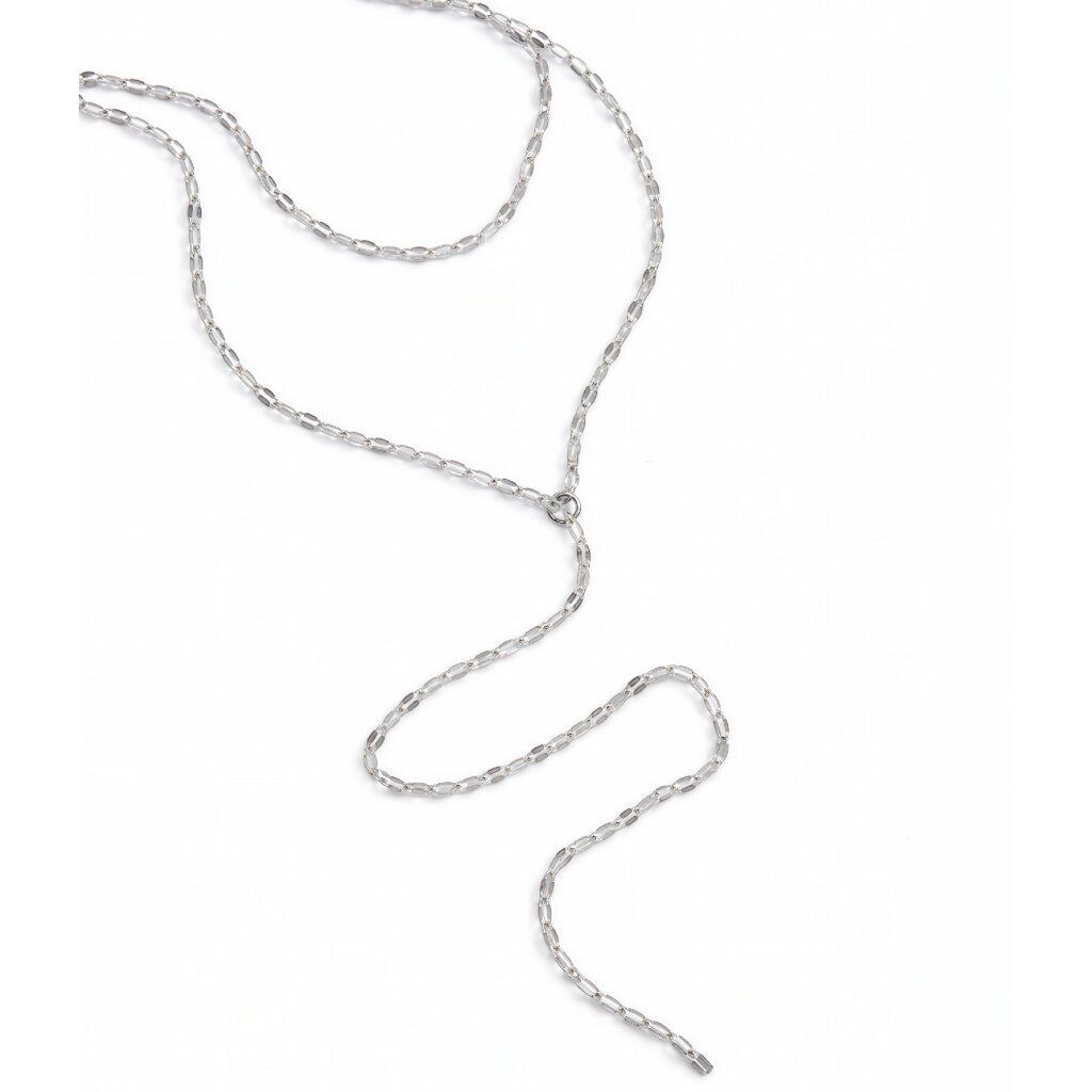 ELENYS Flow Line – náhrdelník z prémiové oceli Délka: 38-44 + 5 / max. 49 cm