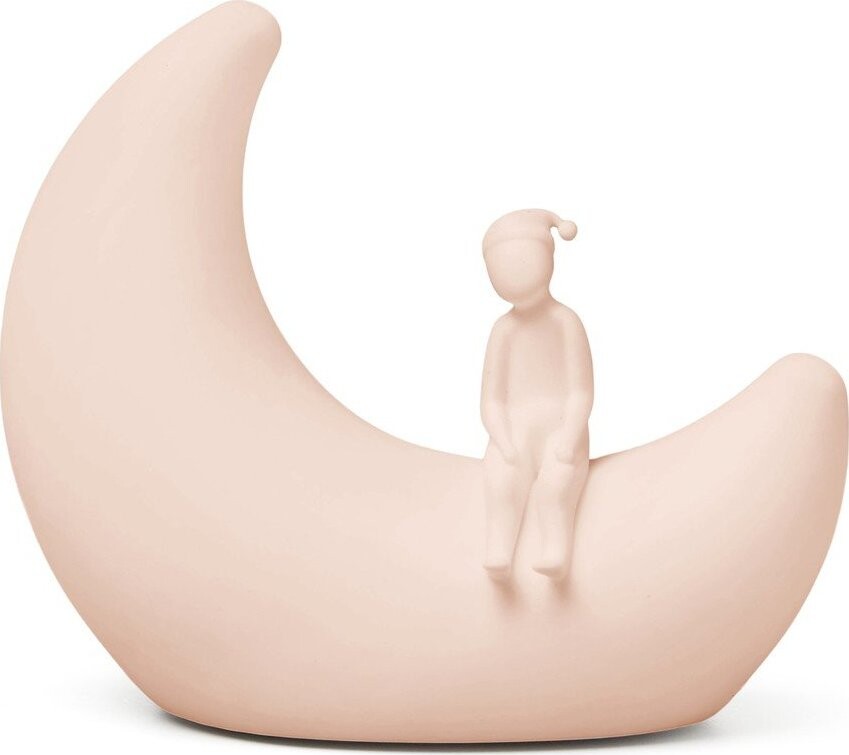 Světle růžové dětské noční světlo Moon Shell – Cam Cam Copenhagen