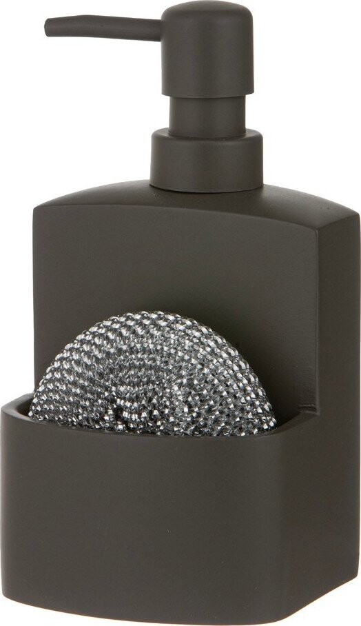 Tmavě šedý dávkovač mýdla z polyresinu 250 ml Essentials – Ladelle