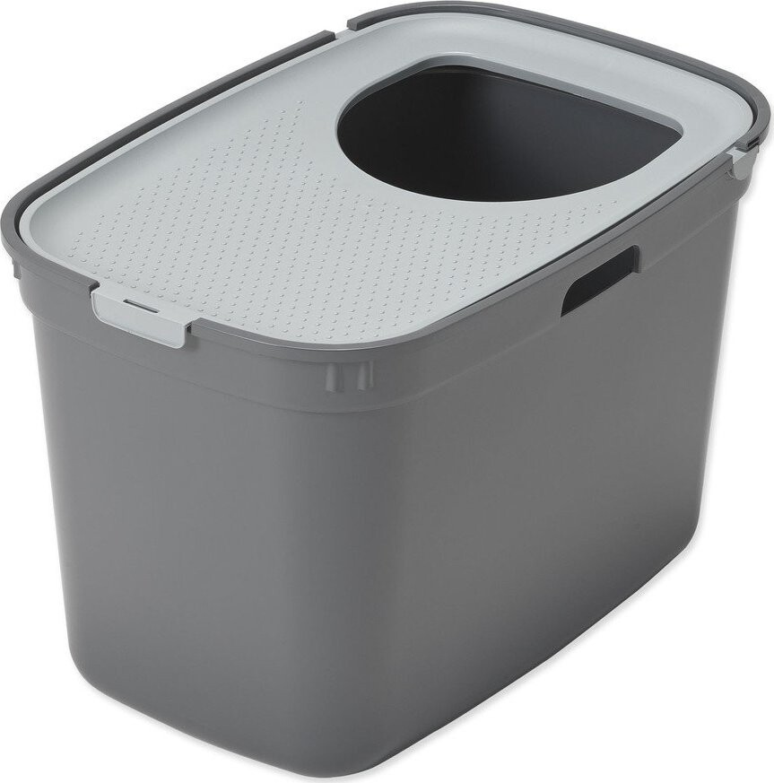 Šedý kočičí záchod 39x59 cm Moderna Top Cat – Plaček Pet Products