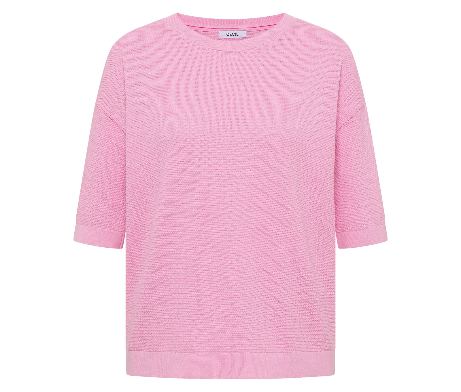 Tchibo - Svetr s krátkým rukávem Cecil - pro ženy - vel. XXL 52/54 - barva: růžová