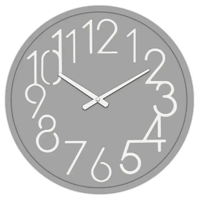 Autronic Hodiny nástěnné - pr. 60 cm HW4023 GREY-LT
