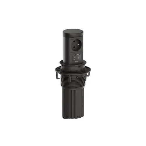 Výsuvný sloupek BACHMANN BM0020576 Elevator 2 1x230V 1xUSB C/C 45W černá