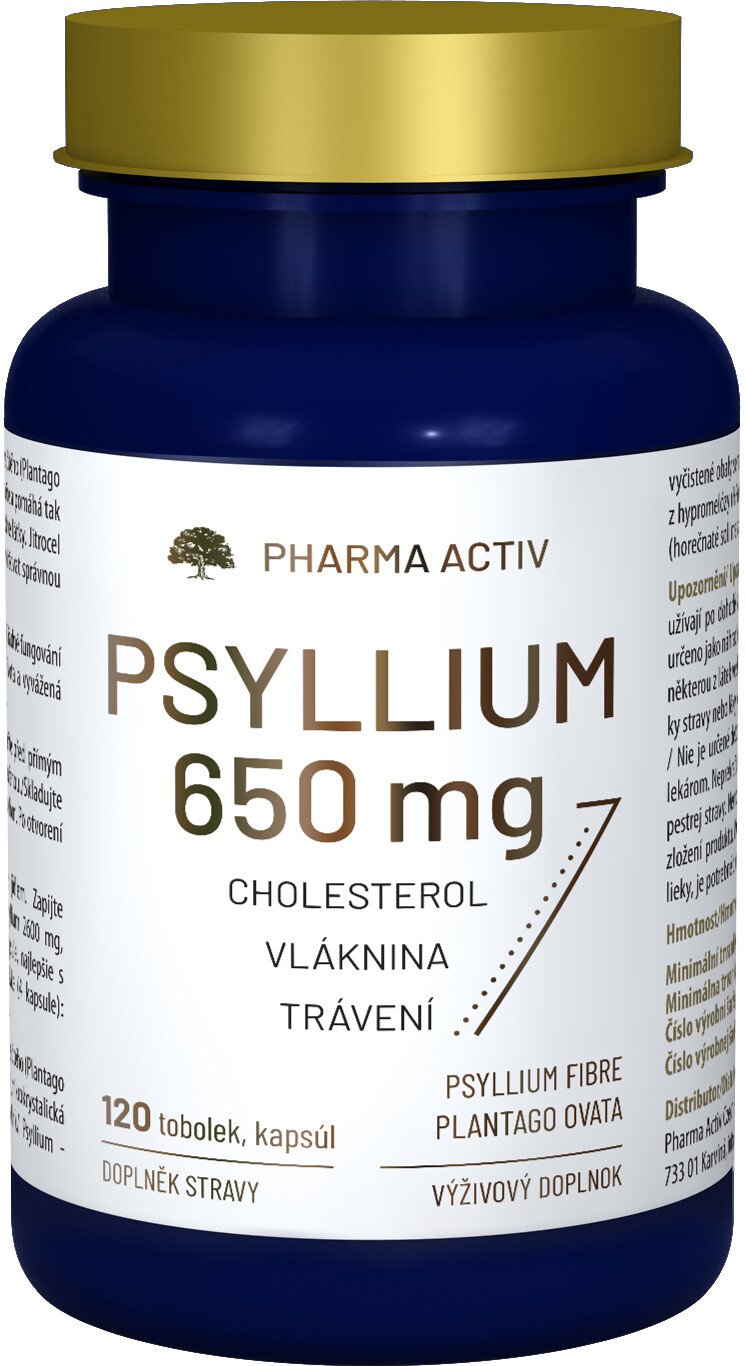 PHARMA ACTIV Psyllium 650mg 120 tobolek