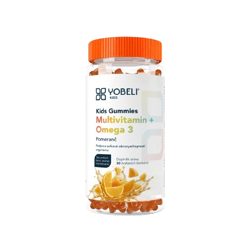 LOBEY Kids omega & multivitamin Gummies - pomeranč 30 ks