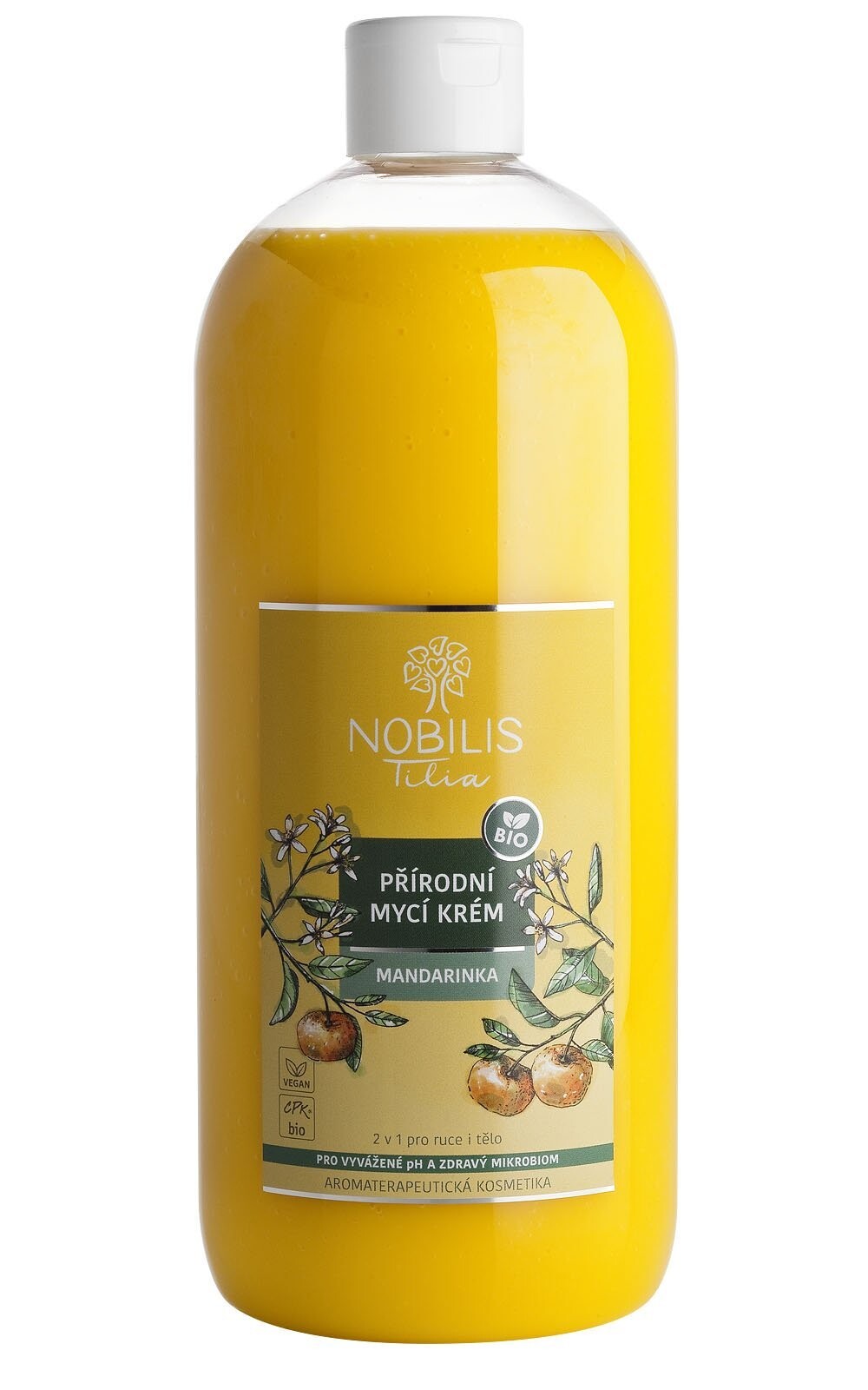 NOBILIS TILIA Přírodní mycí krém Mandarinka 1000 ml