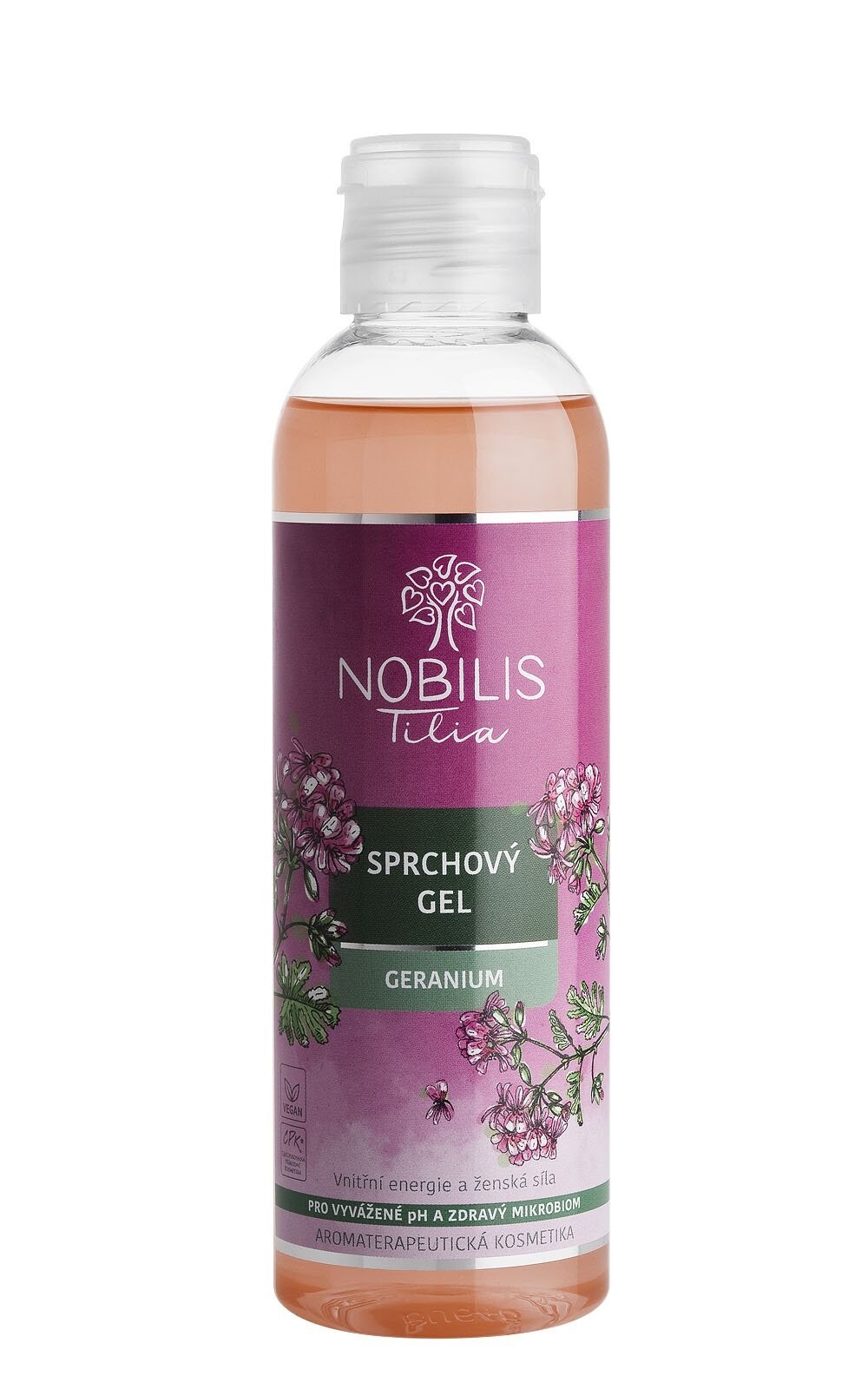 NOBILIS TILIA Sprchový gel Geranium 200 ml