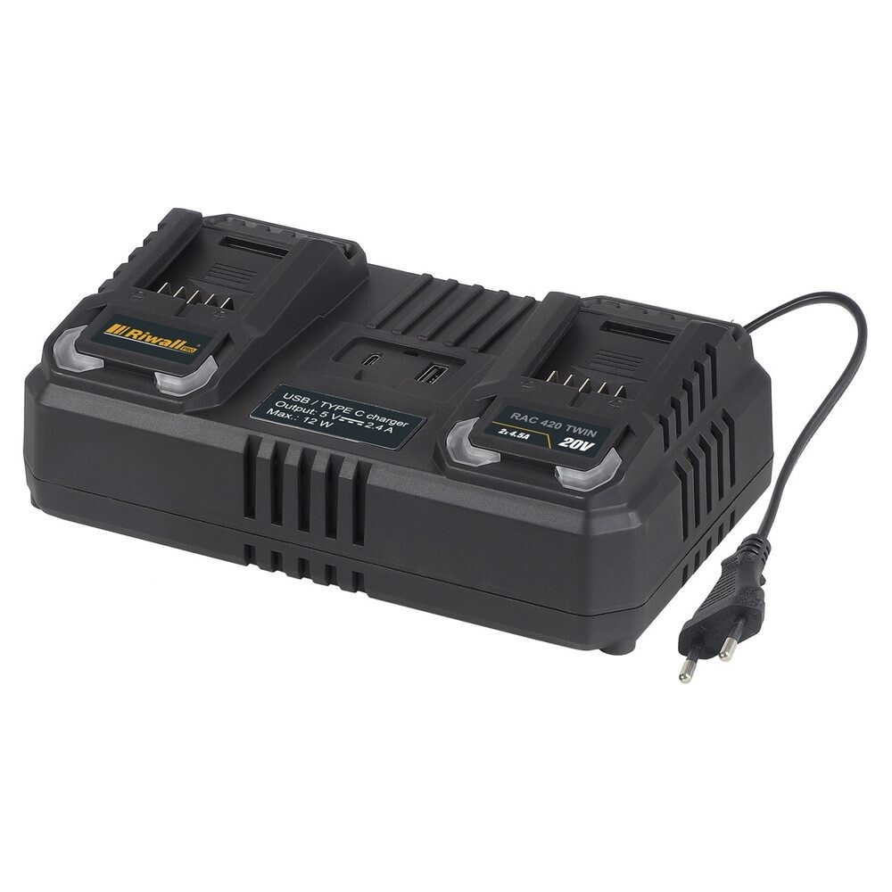 Dvojnabíječka Riwall PRO RAC 420 TWIN 20V RACC00141