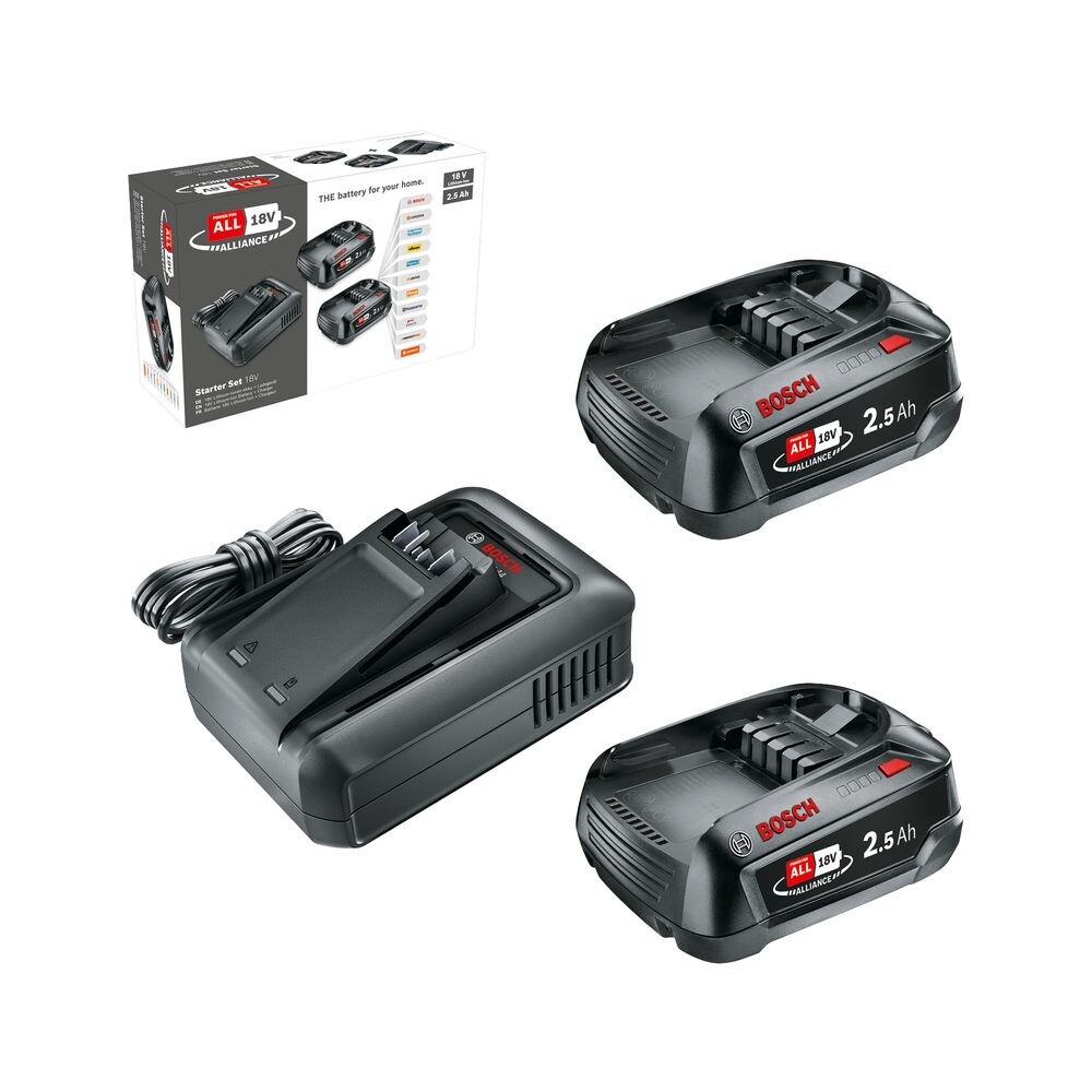 Startovací sada Bosch 18V/2x2,5Ah s nabíječkou 1600A031T5