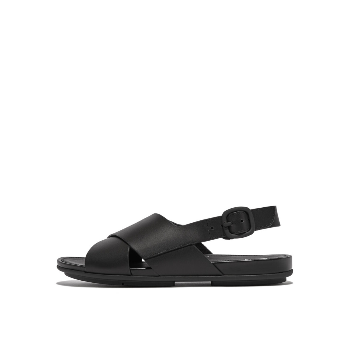 FitFlop  GRACIE LEATHER CRISSCROSS BACK-STRAP SANDALS  Černá