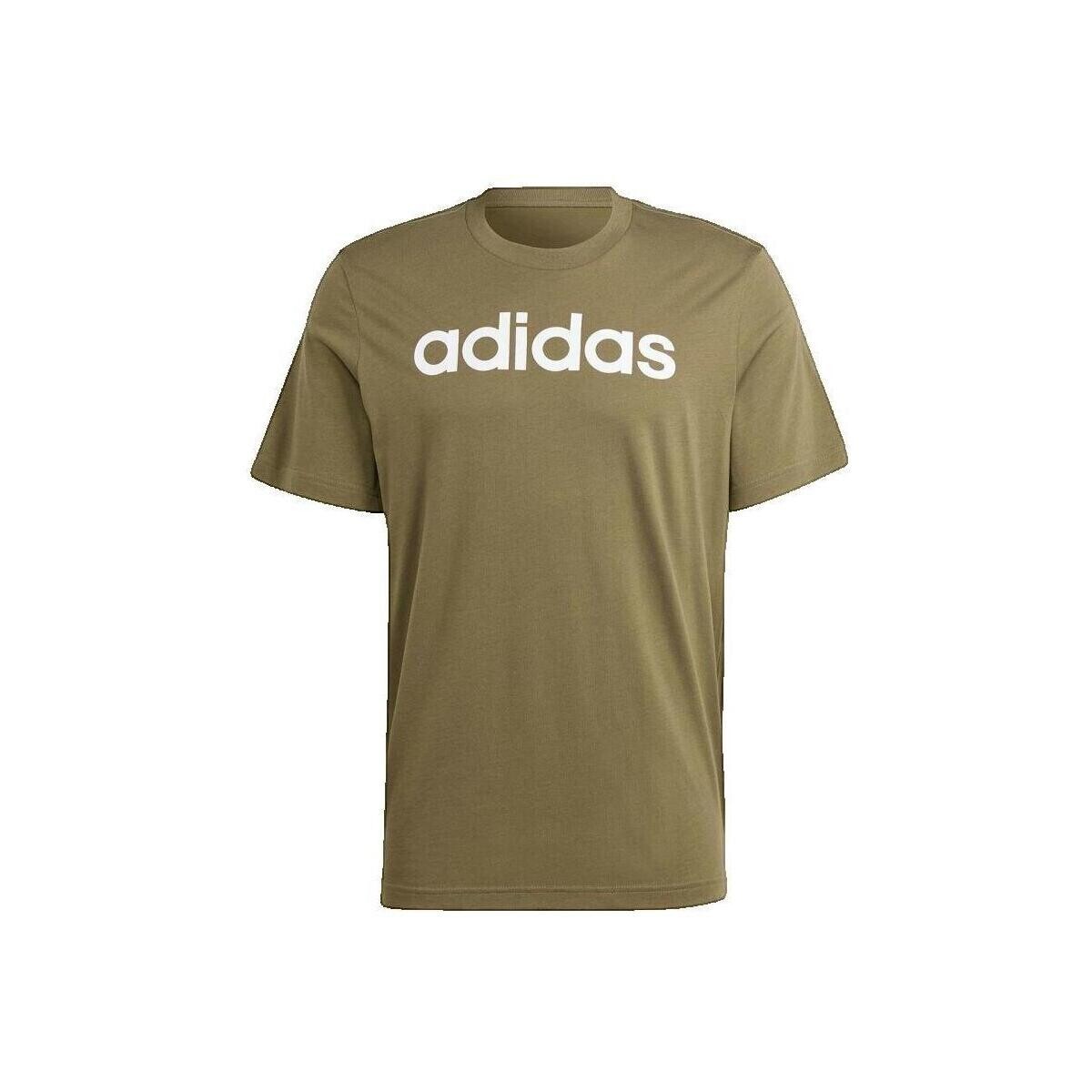 adidas  T-shirt  Essentials avec logo brodé - kaki  Khaki