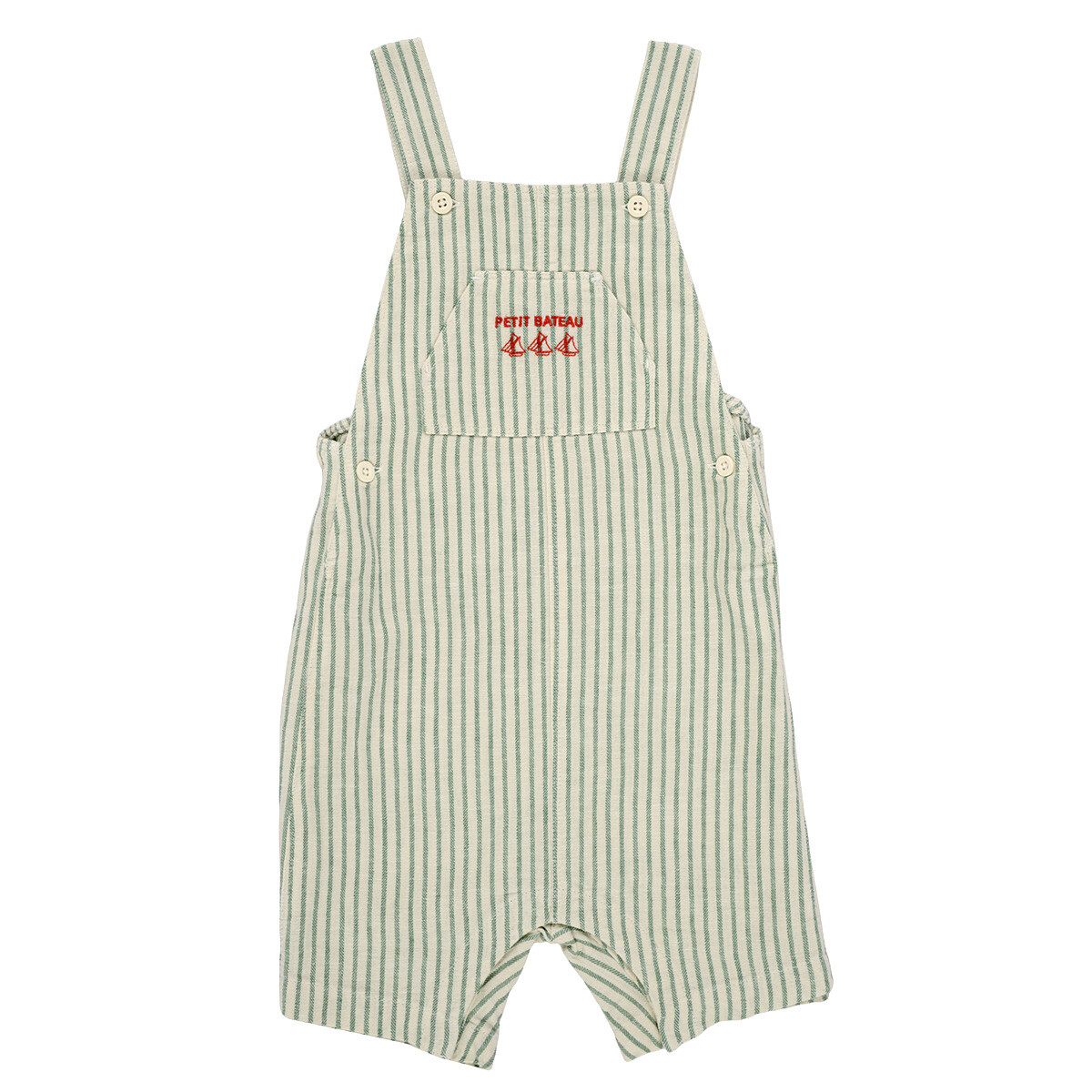 Petit Bateau  SALOPETTE COURTE  Zelená