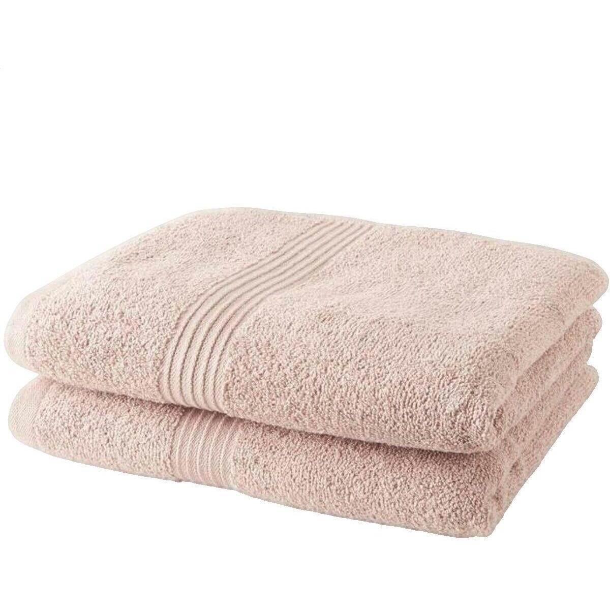 Today  Serviettes de bain  Essential lot de 2 50x90 cm Rose  Růžová