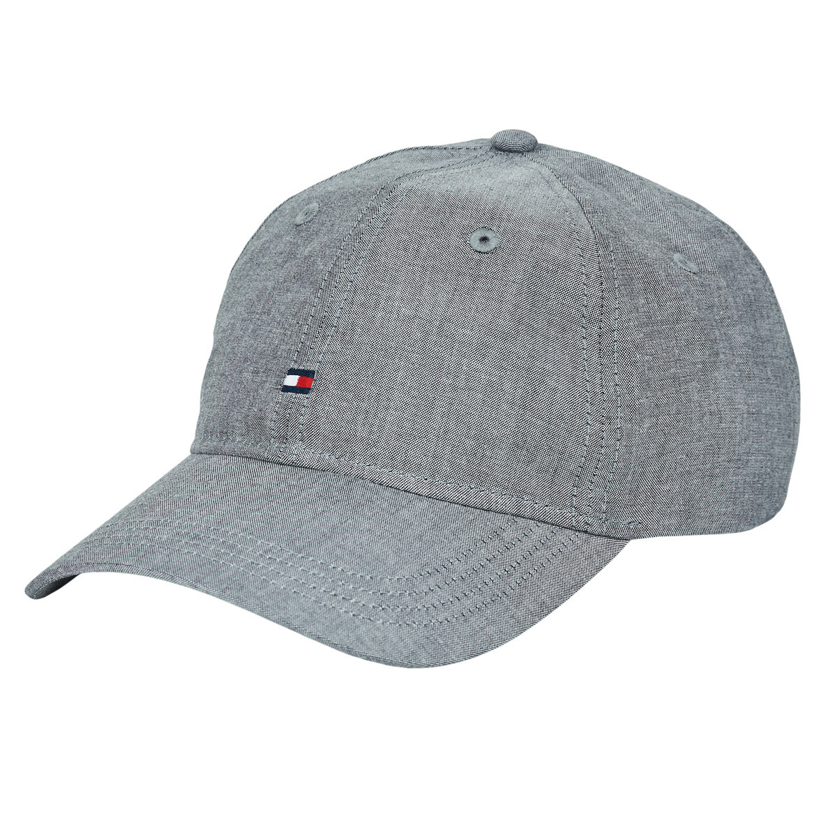 Tommy Hilfiger  TH FLAG CHAMBRAY 6 PANEL CAP  Šedá