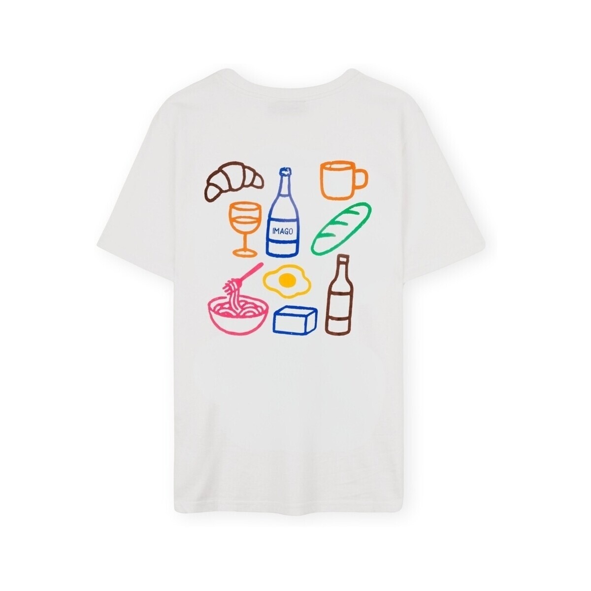 Imago  T-Shirt Foodies - White  Bílá