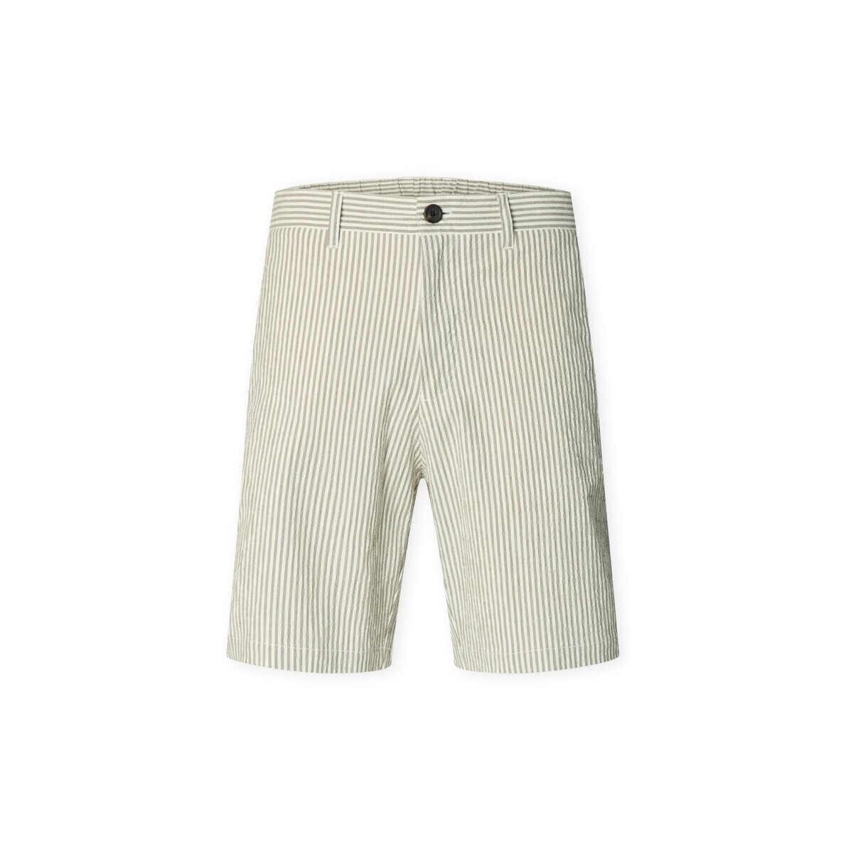 Selected  Noos Regular-Karl Shorts - Deep Lichen Green/Egret  Zelená
