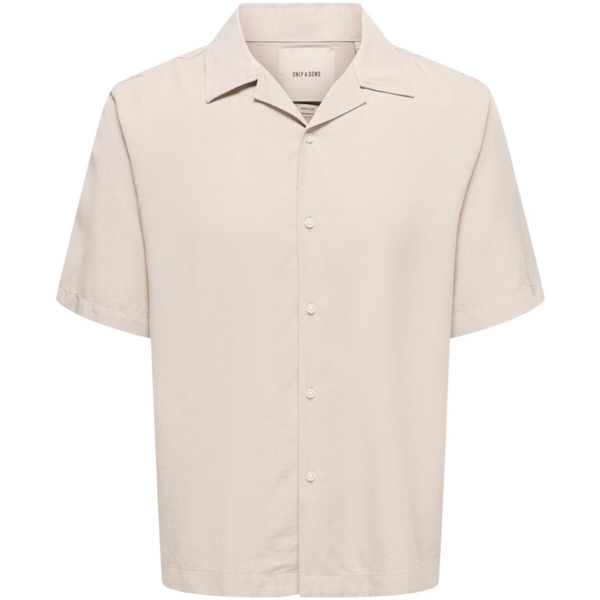 Only & Sons   Onsperu Ss Reg Tencel Shirt Noos 22036397  Béžová