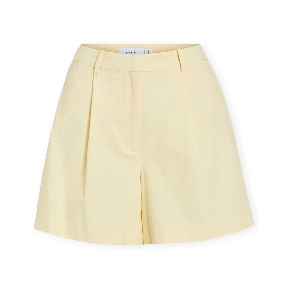Vila  Alara Shorts - Pastel Yellow  Žlutá