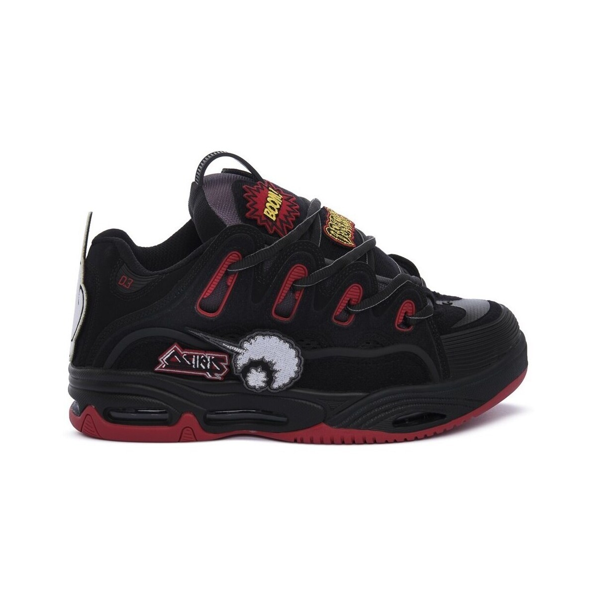 Osiris  D3BLKREDVELCRO  Červená