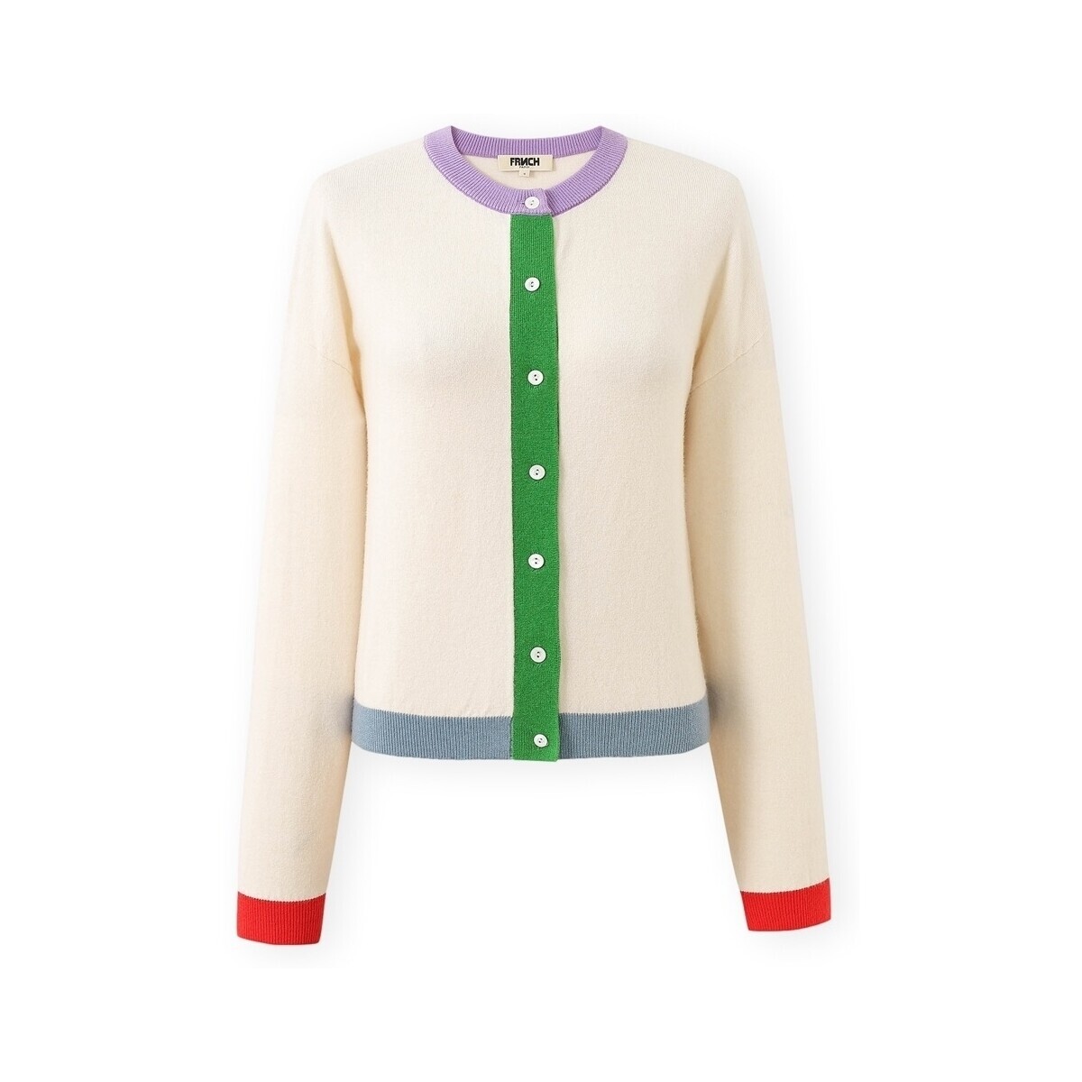 Frnch  Patrick Cardigan - Creme  ruznobarevne