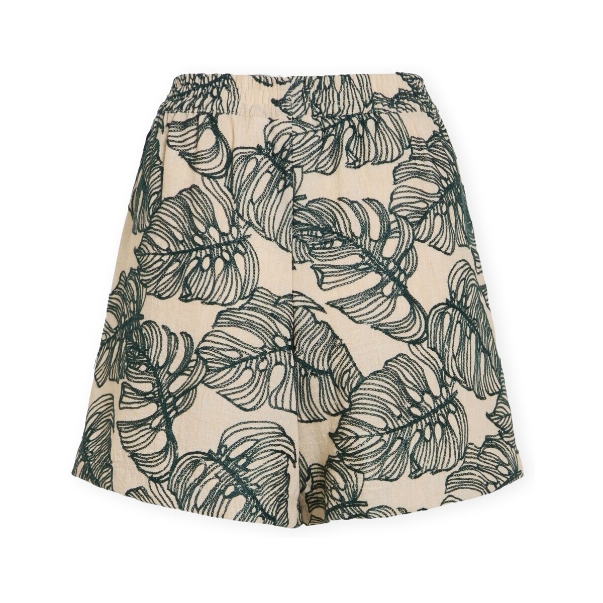 Vila  Flura Shorts - Birch/Atlantic  Béžová