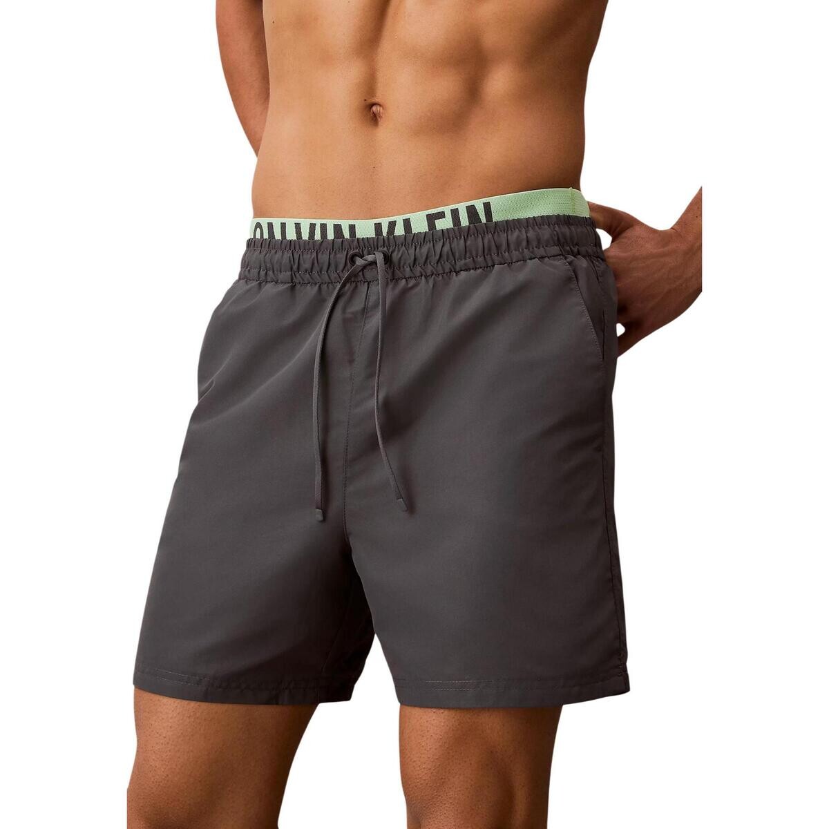 Calvin Klein Jeans  MEDIUM DRAWSTRING BOXER LV00N61015  Šedá